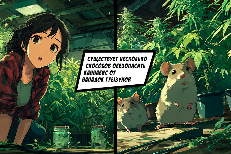 Профилактика грызунов. Как оградить коноплю от грызунов