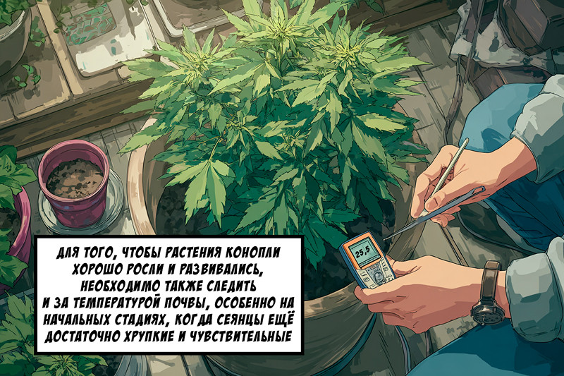 Температура почвы для посадки конопли